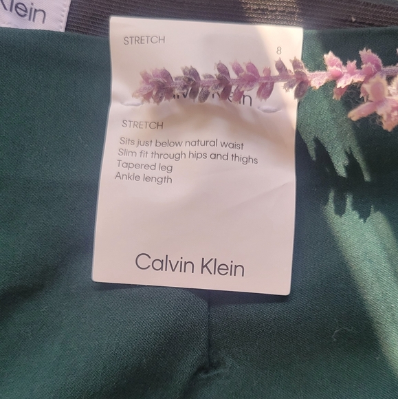 Calvin Klein Teal Green Trousers - Picture 4 of 7